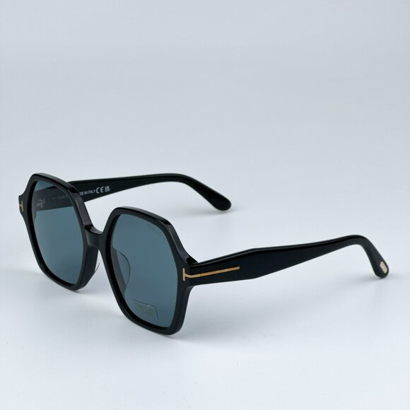 Tom Ford FT1032-F ROMY 01A BRAND NEW Sunglasses Black Blue Square Oversized - Picture 10 of 13